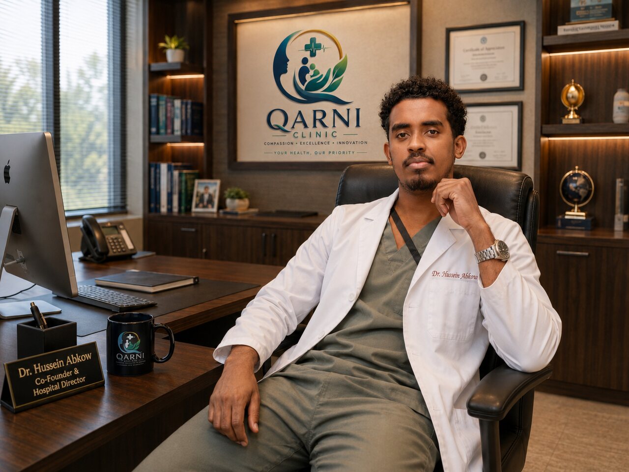 Dr Hussein Abkow, orthopedic and spine consultant at Qarni Clinic